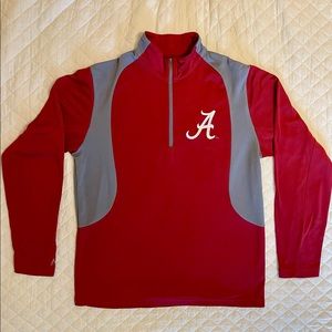 Antigua Alabama Crimson Tide 1/4 Zip Shirt. Size M
